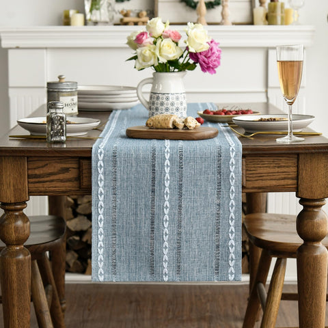 Artoid Mode dusty blue embroidery detail emphasizes durable stitching