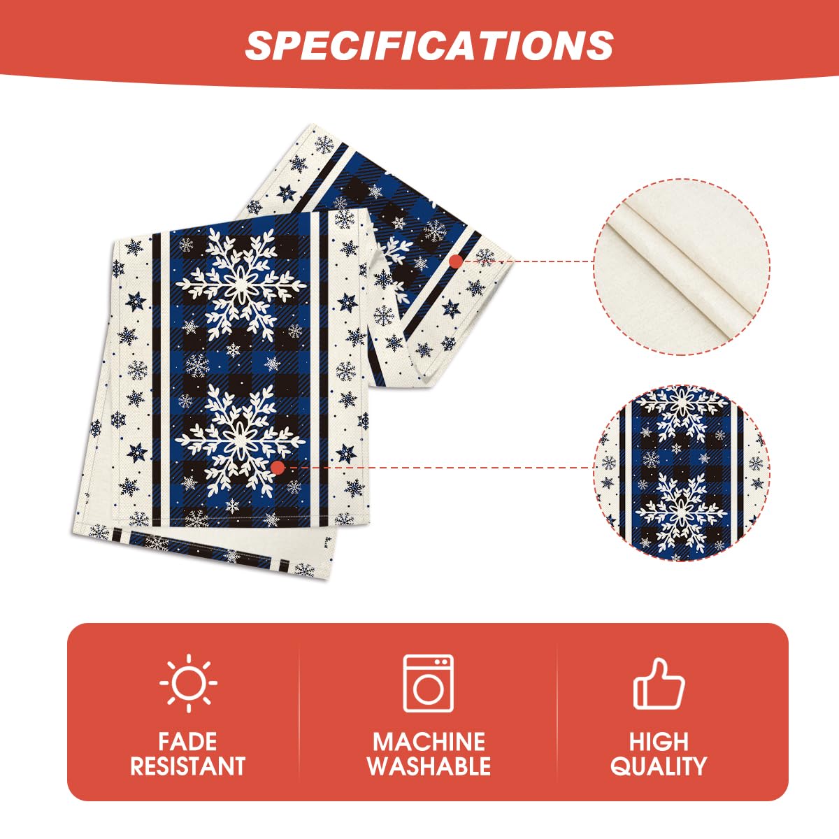 Artoid Mode easy-care table runner is machine washable.