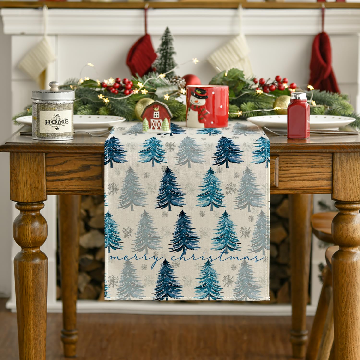 Artoid Mode Festive home decor table runner adds charm to celebrations