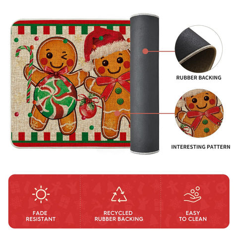 Artoid Mode kitchen mat easy cleaning with hose or sponge and mild detergent