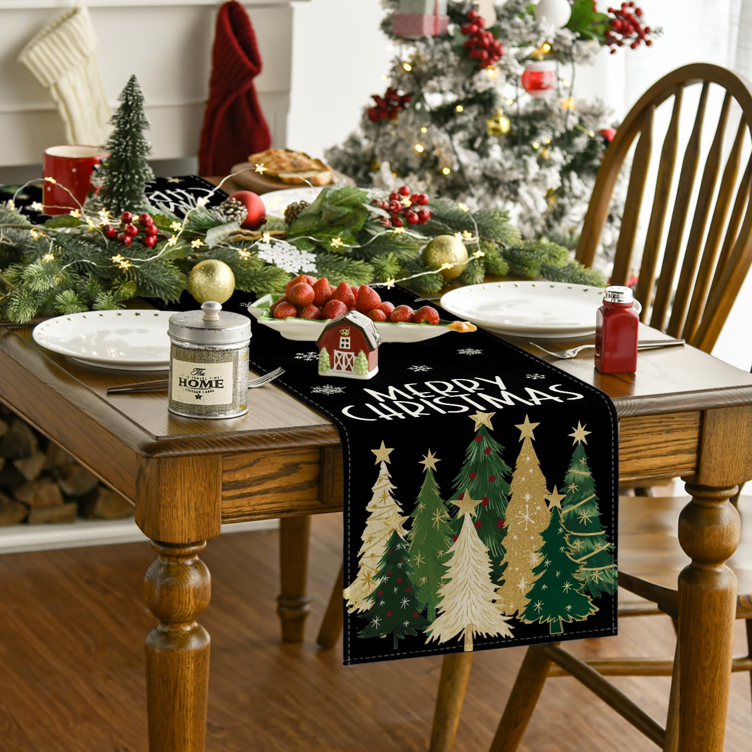 Artoid Mode holiday dining table setup adds festive flair to family gatherings