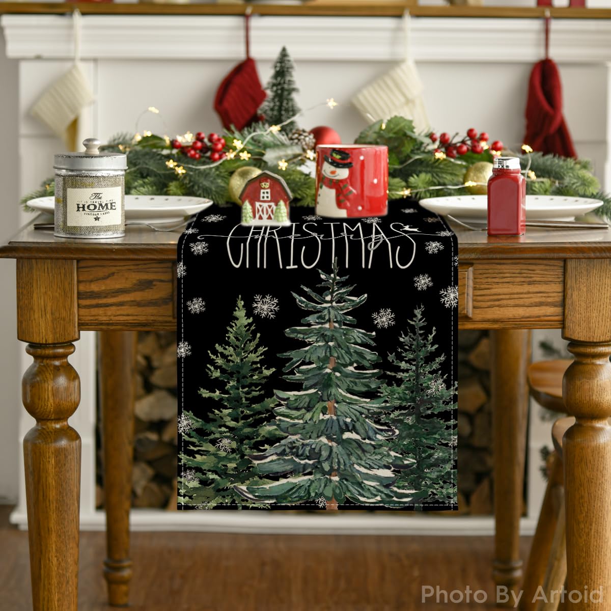 Artoid Mode colorful table decor idea enhances kitchen and dining spaces.