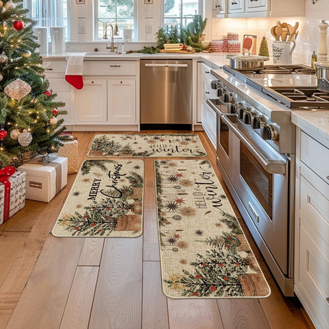 Artoid Mode Holly Ornament closeup reveals festive print on the mat surface
