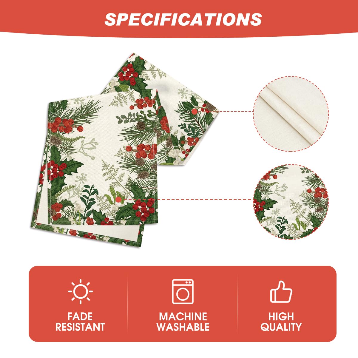 Artoid Mode holly pine cone decor adds seasonal charm
