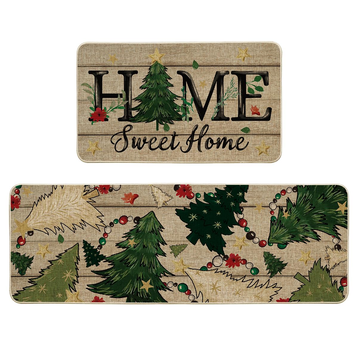 Artoid Mode Home Sweet Home 17x29 mat with non-slip grip for entryways.