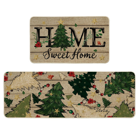 Artoid Mode Home Sweet Home 17x29 mat with non-slip grip for entryways.
