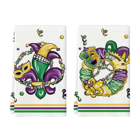 Artoid Mode iris jewelry mask towel motif for stylish seasonal decor.