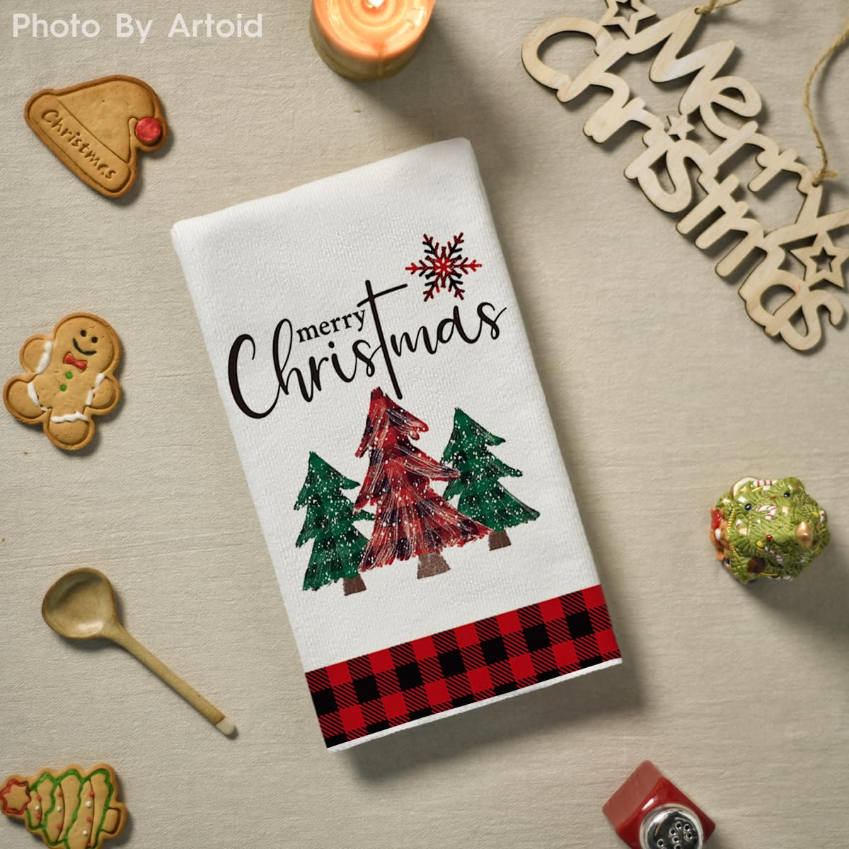 Artoid Mode kitchen decor towel set enhances daily cleanup with style.