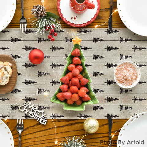Artoid Mode kitchen dining table runner fits 4-6 seat tables.