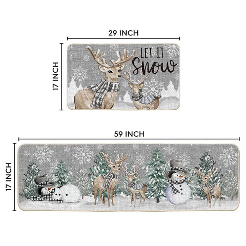 Artoid Mode non-slip back kitchen mat detail for safe, stable placement.
