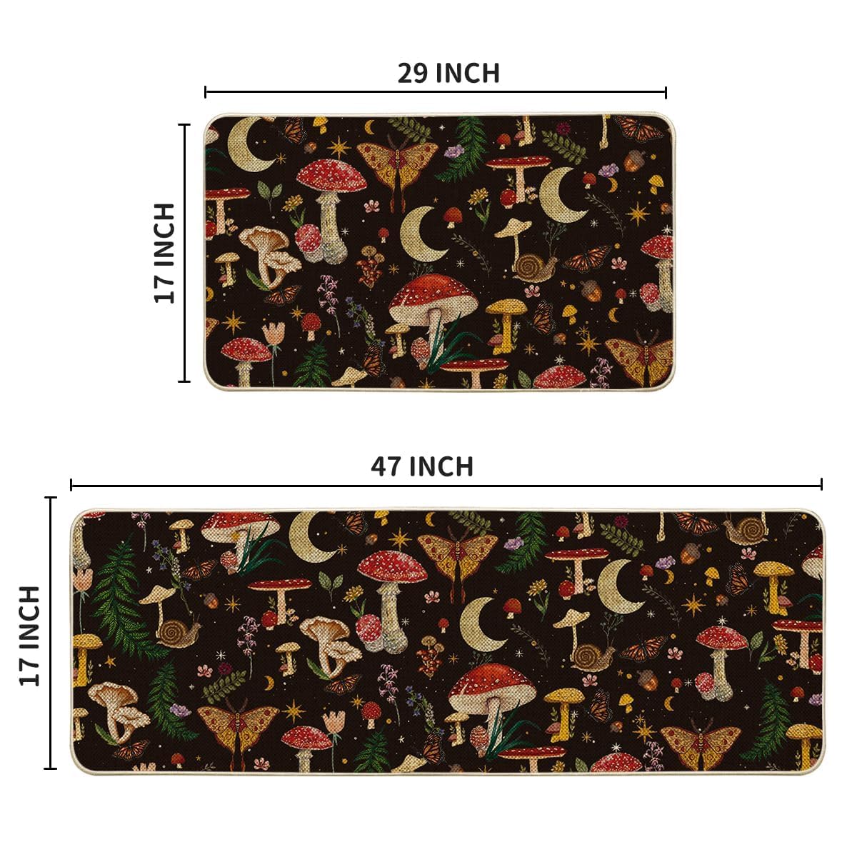 Artoid Mode non-slip back kitchen mat offers stable footing on busy floors.