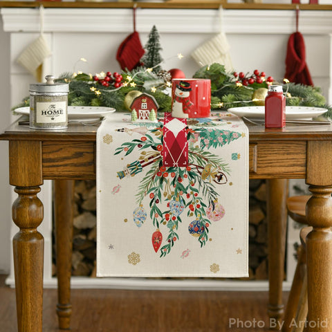Artoid Mode Kitchen Party Table Runner suited for seasonal gatherings and celebrations.