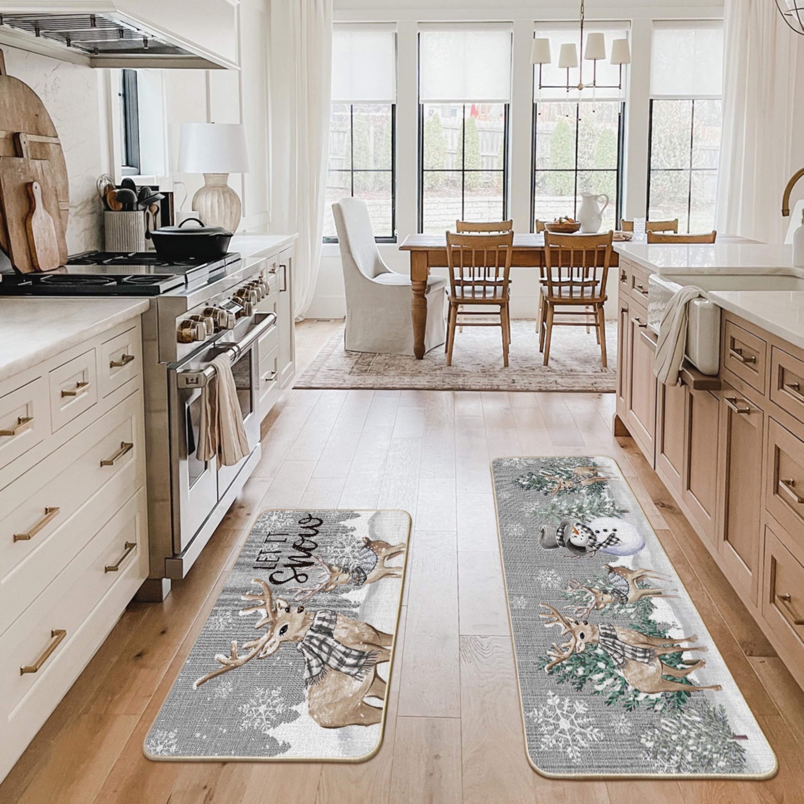 Artoid Mode low-profile kitchen mat blends with counters while protecting floors.
