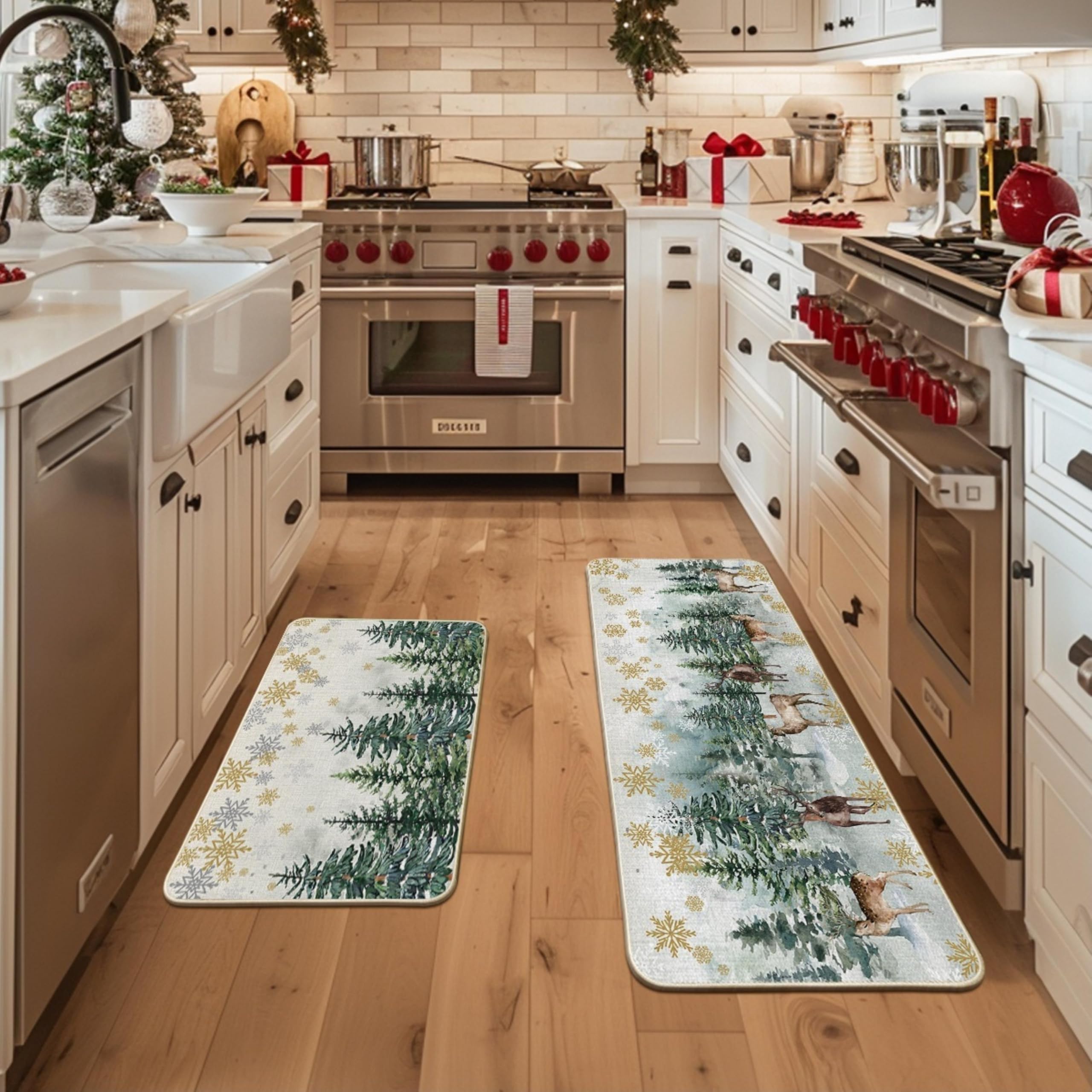 Artoid Mode low-profile mats prevent trips in busy kitchens and entryways.