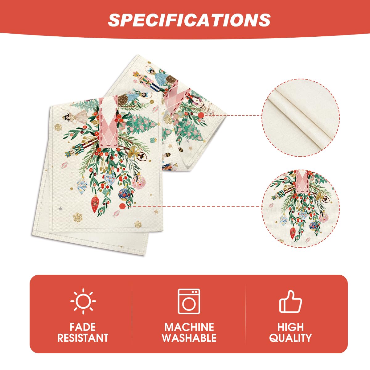 Artoid Mode machine-washable table runner for easy care.