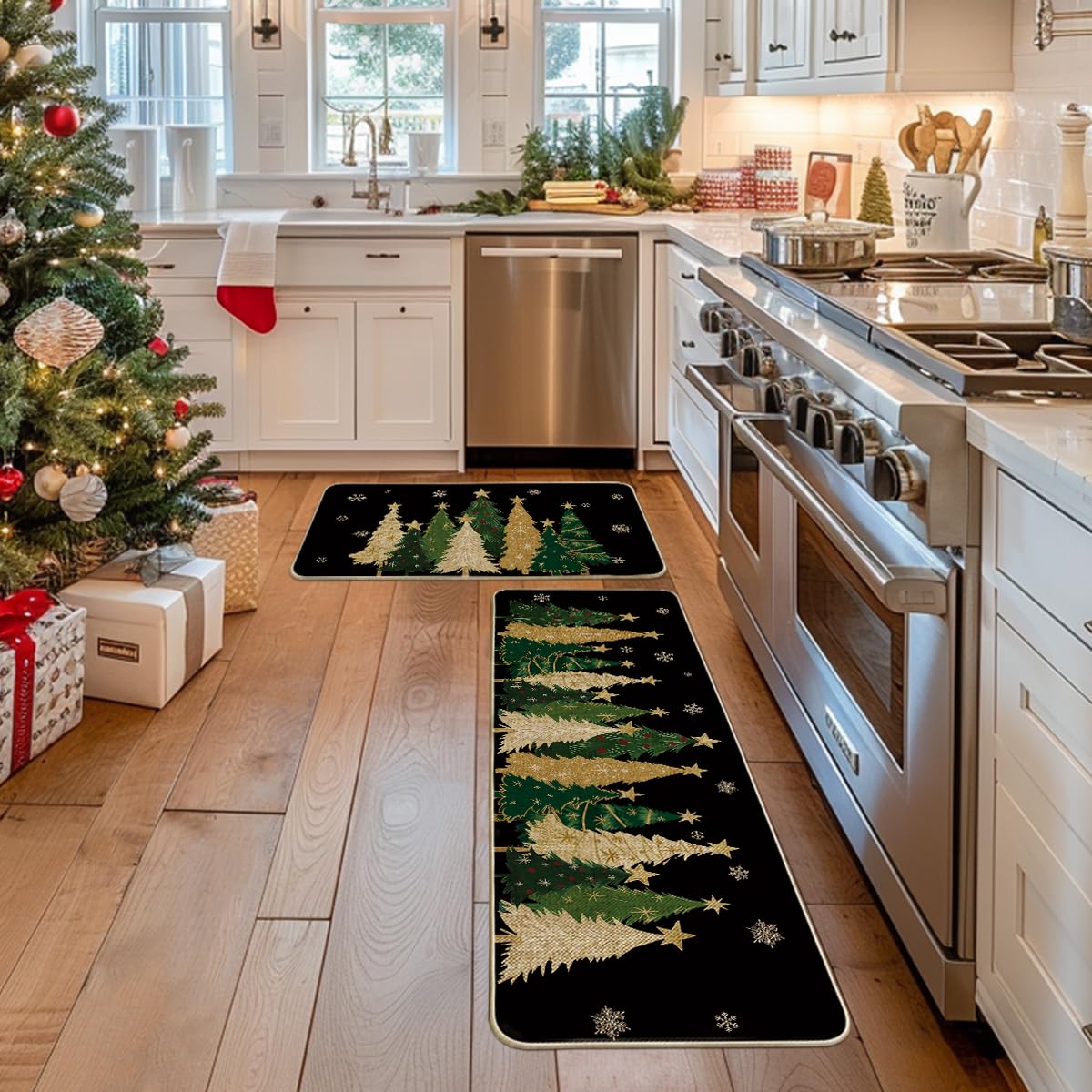 Artoid Mode non-slip back ensures kitchen rugs stay in place