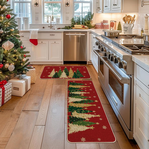 Artoid Mode non-slip rubber back keeps walkways safe in kitchens and entryways.