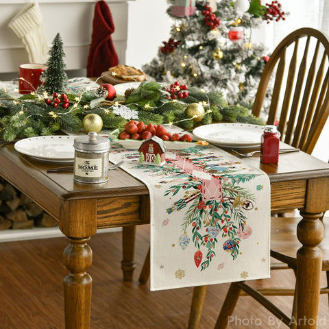 Artoid Mode Nutcracker Floral Holly pattern closeup highlighting vibrant colors.
