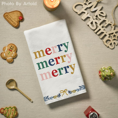 Artoid Mode seasonal towels for drying, wiping spills, and decorative kitchen accents.