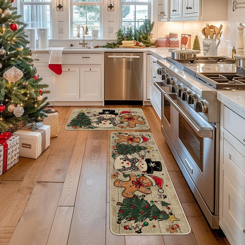 Artoid Mode durable polyester felt top kitchen mats with easy maintenance