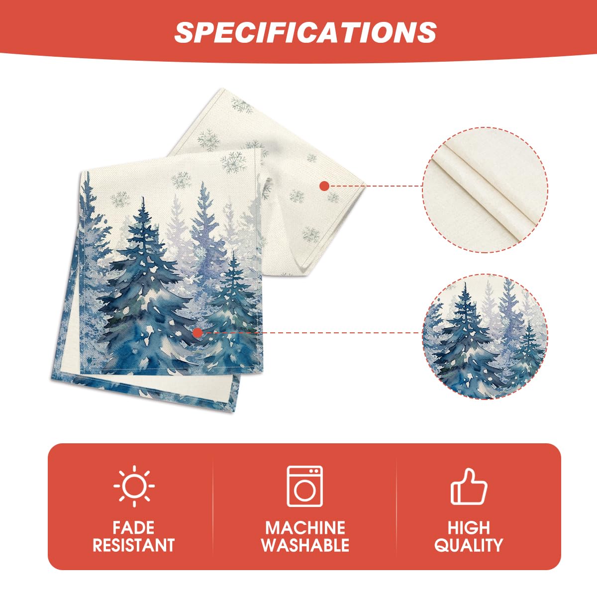 Artoid Mode 100% polyester runner protects table from heat and spills