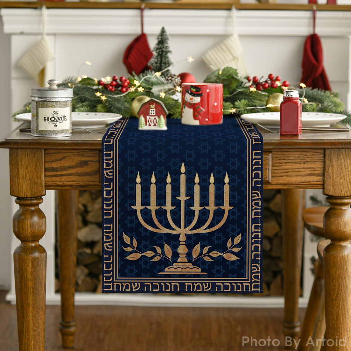 Artoid Mode table runner protects surfaces from heat and spills