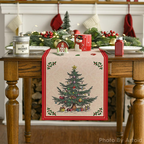 Artoid Mode table runner protects surfaces from heat and spills during gatherings.