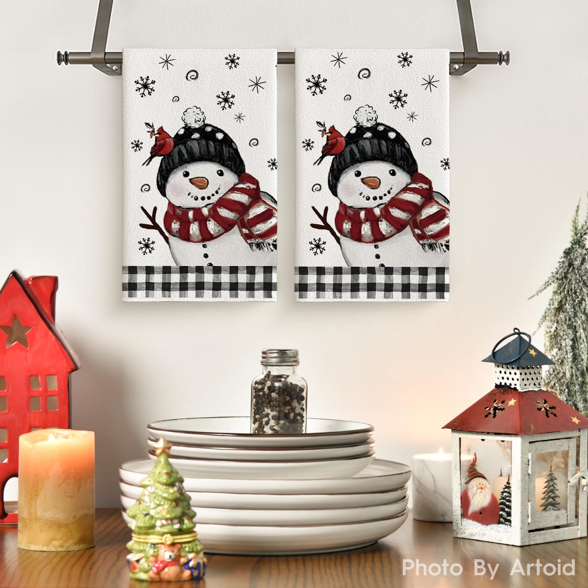 Artoid Mode two-pack towel front view highlights practical, everyday kitchen use.
