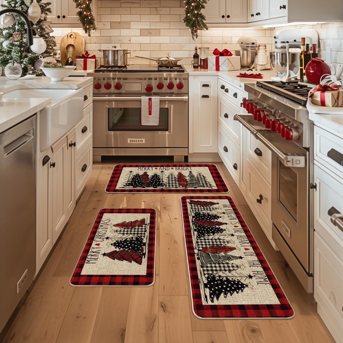 Artoid Mode mats with non-slip backing detail for safe kitchen footing