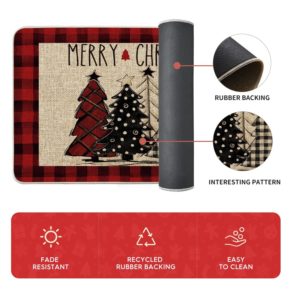 Artoid Mode set of three mats arranged for kitchen decor and protection