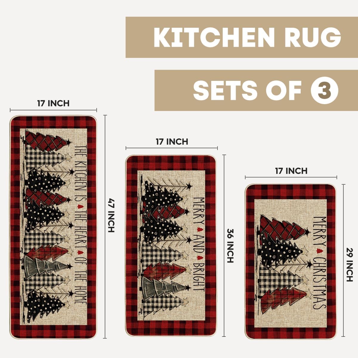 Artoid Mode festive red plaid mats brighten entryway or dining space