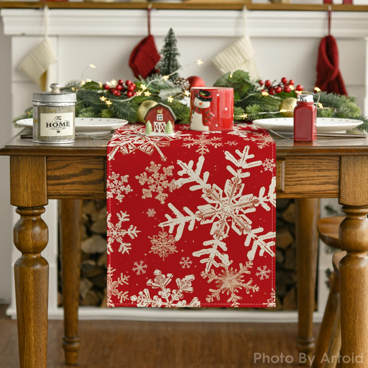 Artoid Mode table runner protecting your surface from hot pans and spills.