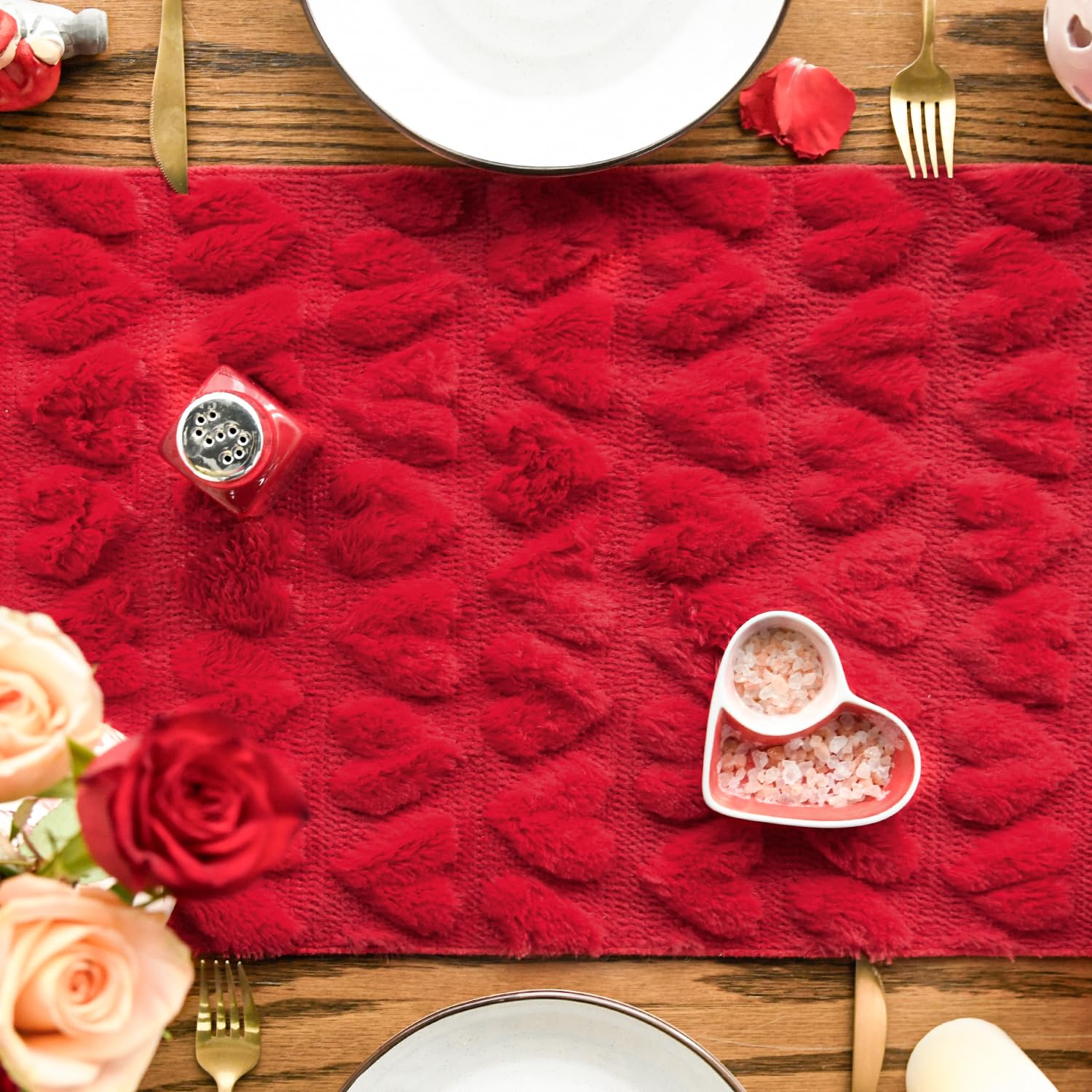 Artoid Mode red plush fabric closeup showing soft texture and durability