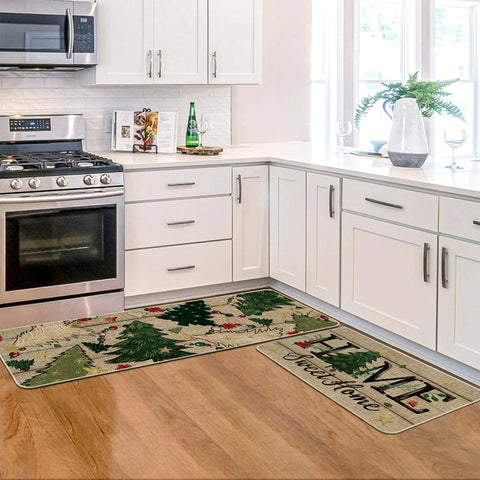Artoid Mode seasonal pattern doormat adds festive decor to any room.