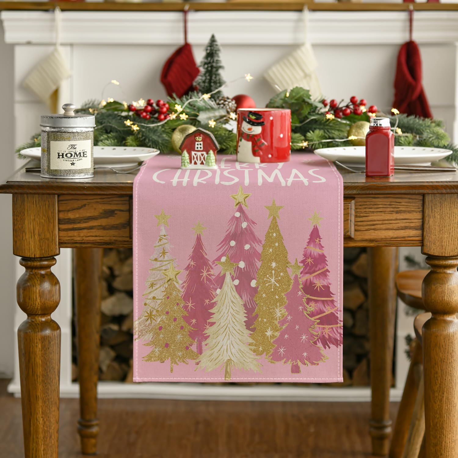 Artoid Mode festive table accent protects surfaces during meals