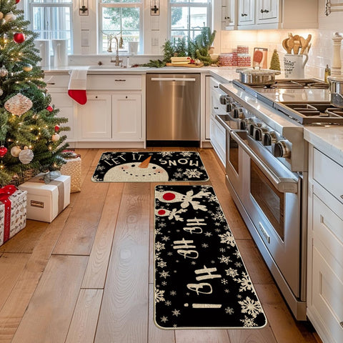 Artoid Mode Snowman Deer Mats 17x47 pattern detail showcases holiday accents.