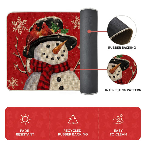 Artoid Mode snowman entryway decor welcomes guests with seasonal charm