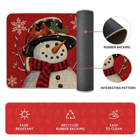 Artoid Mode decorative winter mats for entryways and porches