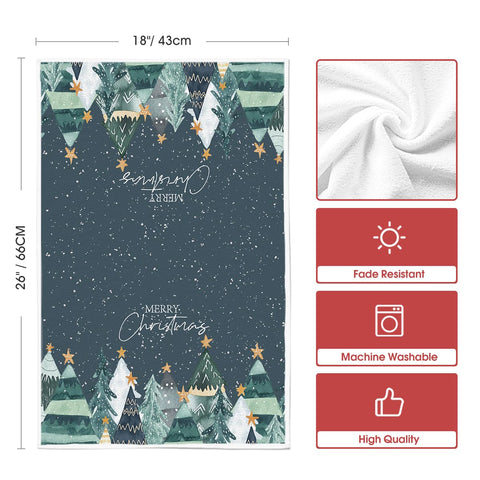 Artoid Mode Star Xmas Tree towels set of two for daily chores