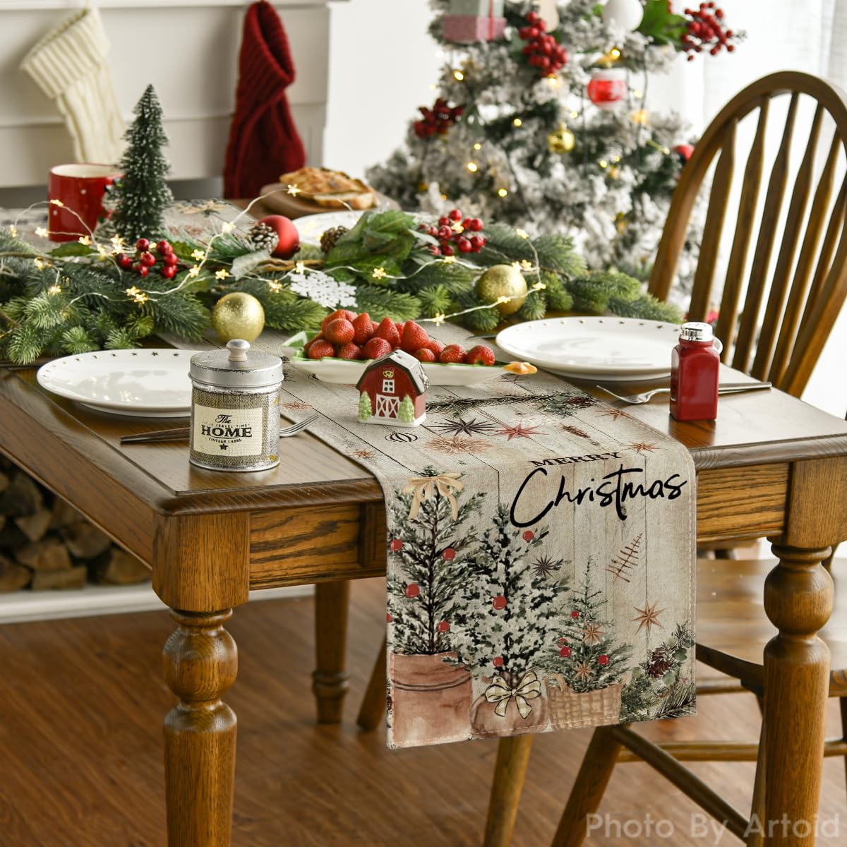 Artoid Mode table runner stitching detail showcases durability and craft.