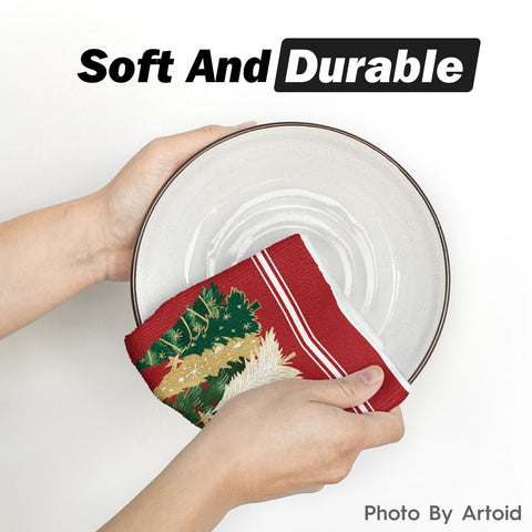 Artoid Mode stylish Christmas-pattern towels enhance daily drying with seasonal charm.