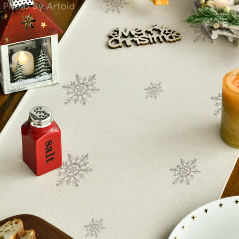 Artoid Mode table runner colorful design brightens kitchen and dining areas.