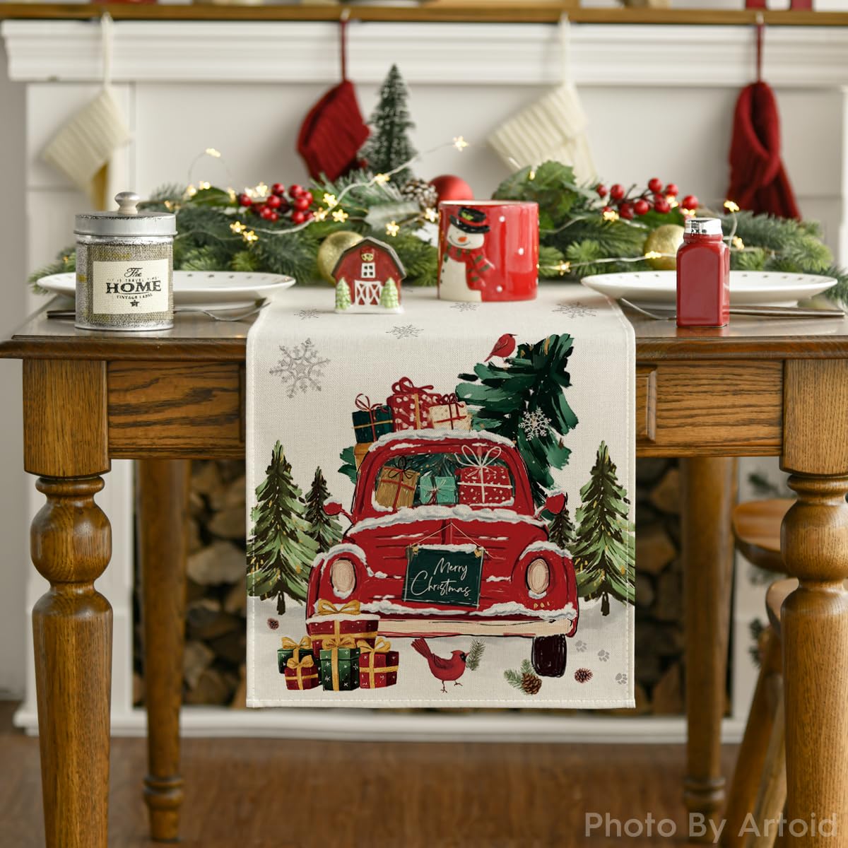 Artoid Mode table runner decorates holiday tables with reusable appeal.