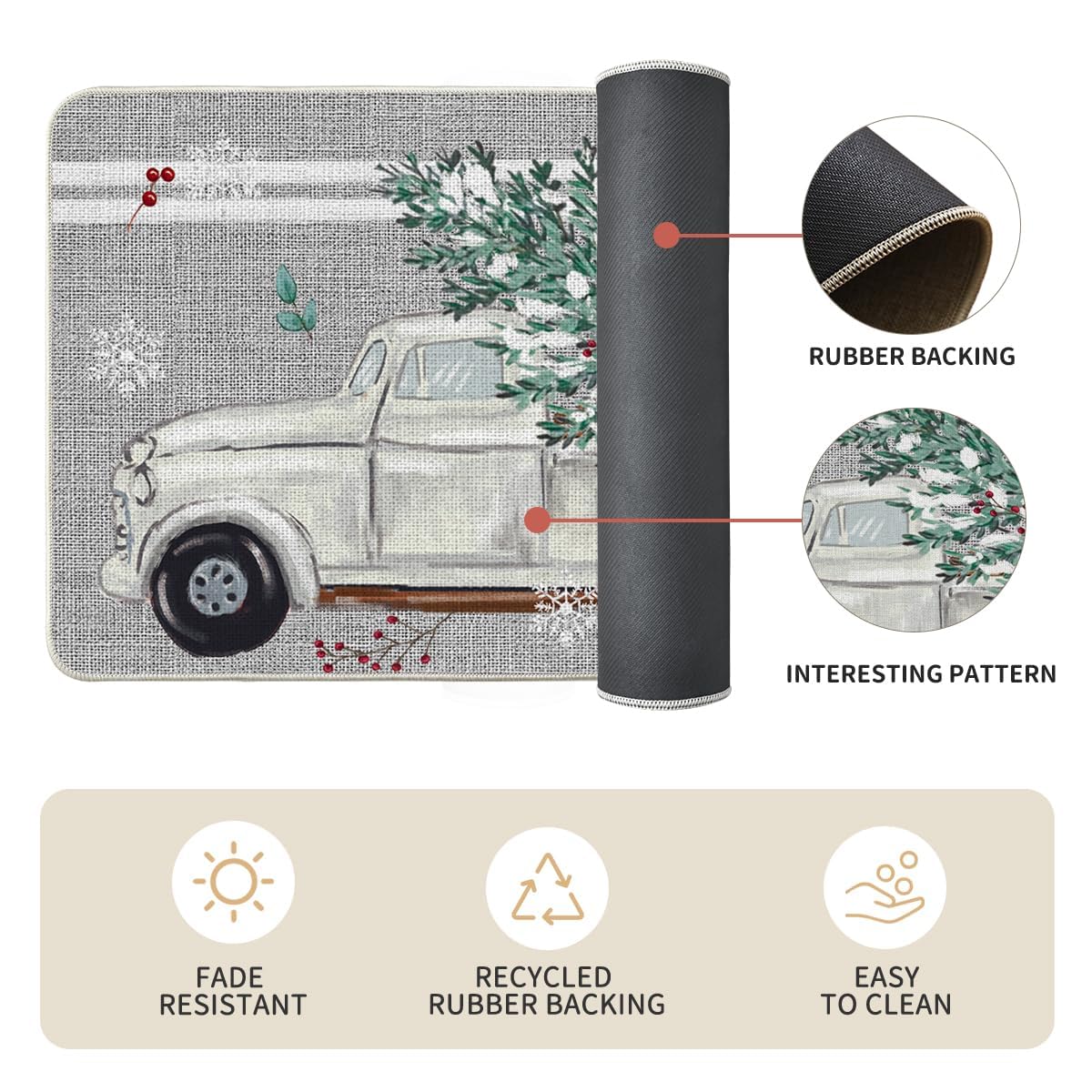 Artoid Mode pine holly stripes mats packaging display for gift-ready presentation