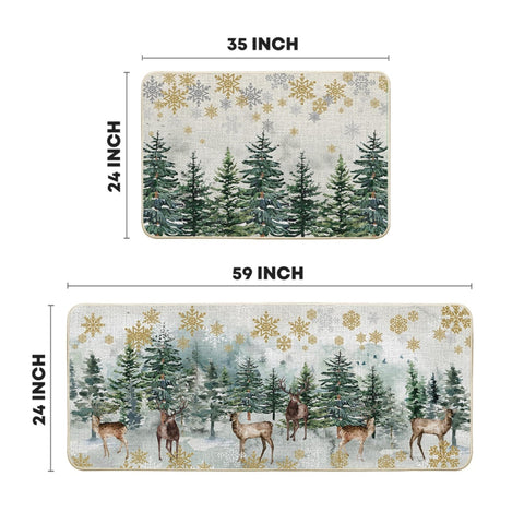 Artoid Mode two-piece mats show non-slip backing and slim profile for easy hallway placement.