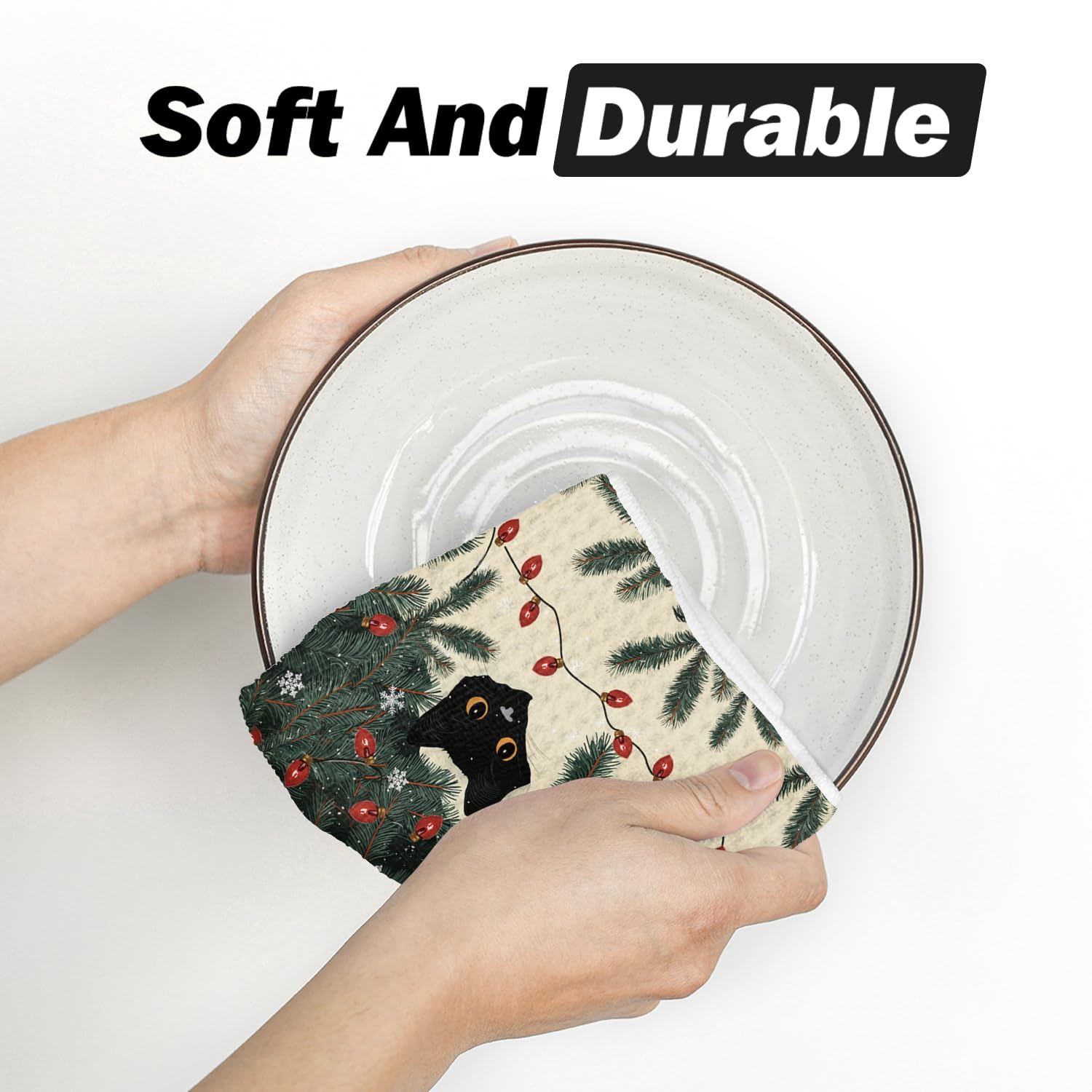 Artoid Mode vibrant printed towels brighten kitchen decor