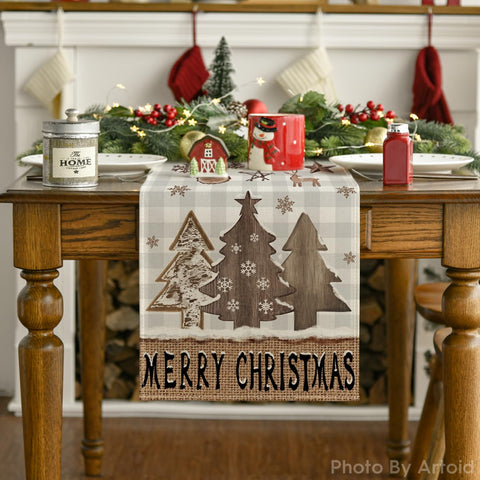 Artoid Mode vibrant buffalo plaid pattern brightens holiday table