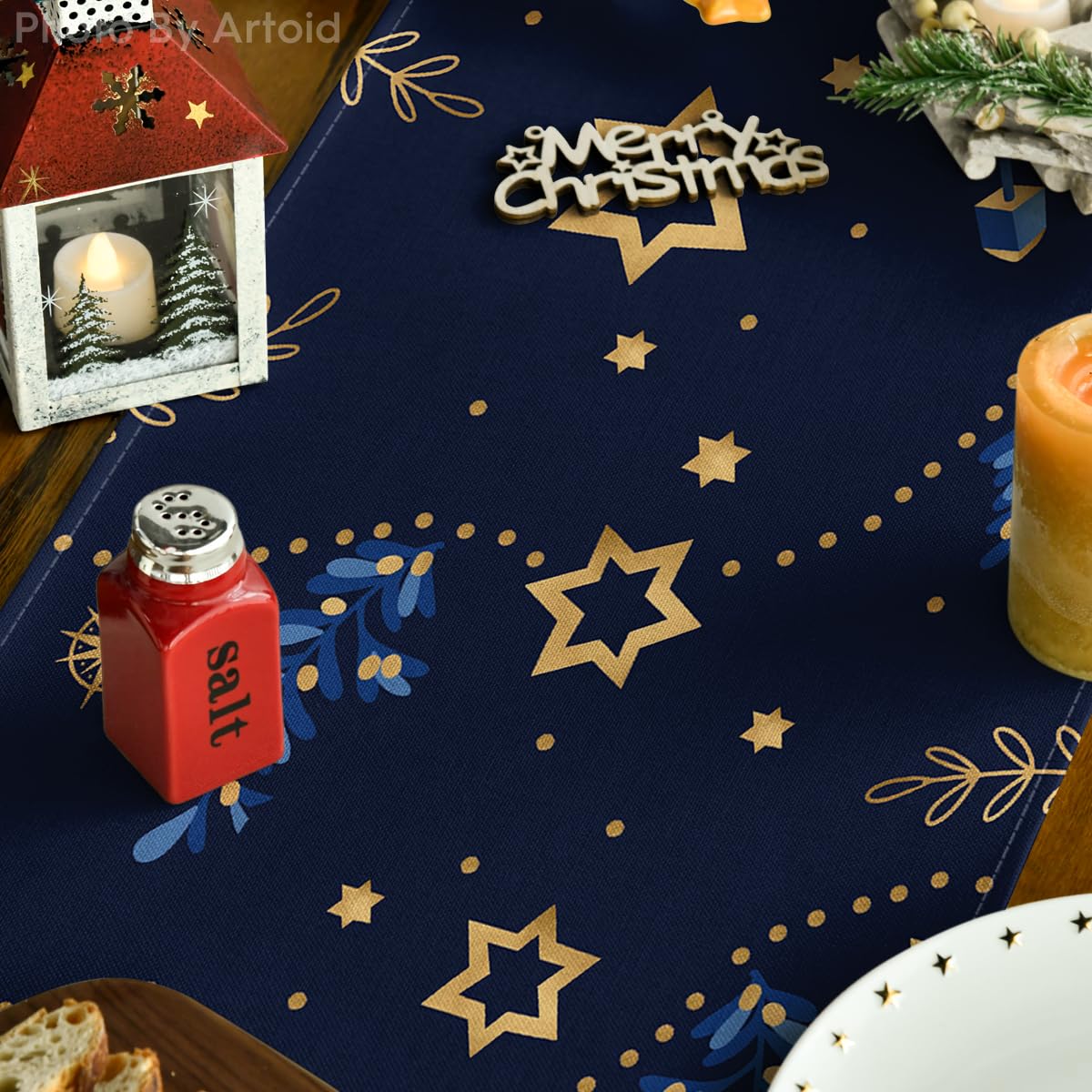 Artoid Mode pattern detail with bright colors and olive motif for celebrations