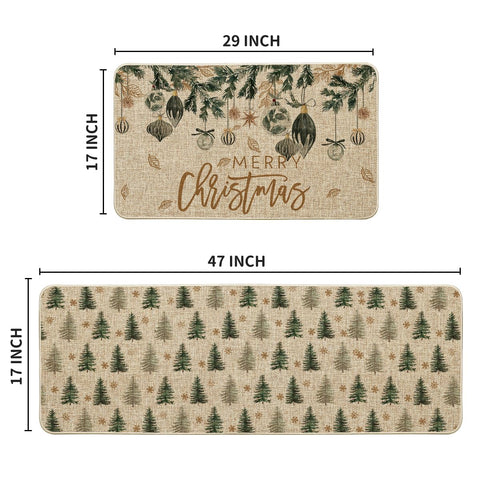 Artoid Mode winter decor entryway mat showing a cozy holiday look