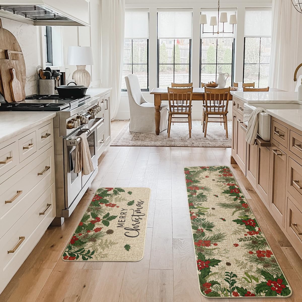 Artoid Mode Winter decor mat 17x29 blends color and comfort for any kitchen